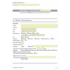 Karta Informacyjna - załącznik do wniosku (Bank Pekao SA)