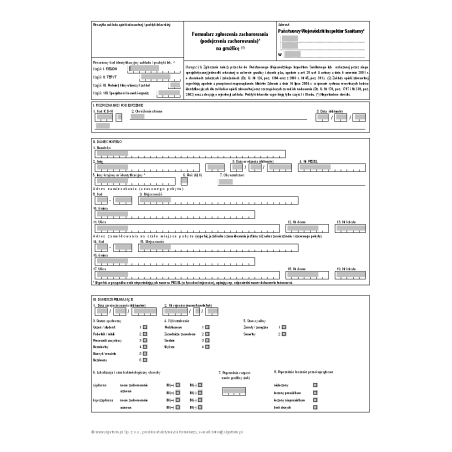 Formularz zgłoszenia zachorowania (podejrzenia zachorowania) na gruźlicę