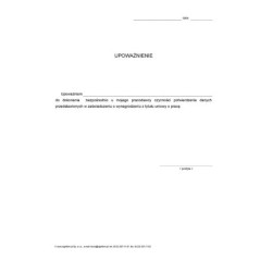 Upoważnienie banku do dokonania u pracodawcy czynności potwierdzenia danych przedstawionych w zaświadczeniu o wynagrodzeniu z tytułu umowy o pracę