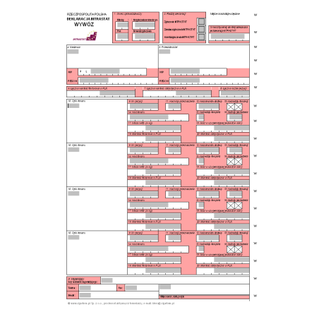 Deklaracja INTRASTAT - WYWÓZ