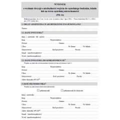 Wniosek o wydanie decyzji o niezbędności wejścia do sąsiedniego budynku, lokalu lub na teren sąsiedniej nieruchomości (PB-14)