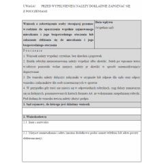 Wniosek o zobowiązanie osoby stosującej przemoc w rodzinie do opuszczenia wspólnie zajmowanego mieszkania i jego bezpośredniego otoczenia lub zakazanie zbliżania się do mieszkania i jego bezpośredniego otoczenia