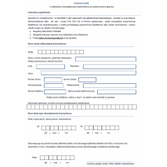 Oświadczenie o odbywaniu obowiązkowej kwarantanny po przekroczeniu granicy