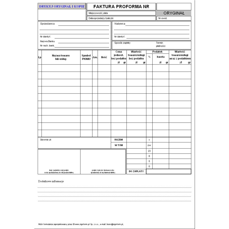 Faktura proforma