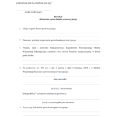 Protokół dokonania sprawdzenia prewencyjnego, Protokół ujęcia osoby na podstawie art. 23d ust. 1 pkt 3 ustawy z dnia 9 kwietnia 2010 r. o Służbie Więziennej