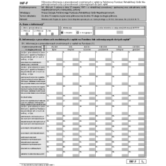 INF-F wraz z załącznikiem INF-F-P