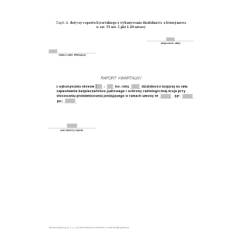 Raport kwartalny z wykonywania działalności mającej na celu zapewnienie bezpieczeństwa jądrowego i ochrony radiologicznej kraju przy stosowaniu promieniowania jonizującego