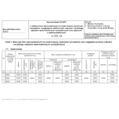 Sprawozdanie OŚ-OP2 o wielkościach wprowadzonych na rynek krajowy opakowań i produktów, osiągniętych wielkościach odzysku i recyklingu odpadów opakowaniowych i poużytkowych oraz wpływach z opłat produktowych