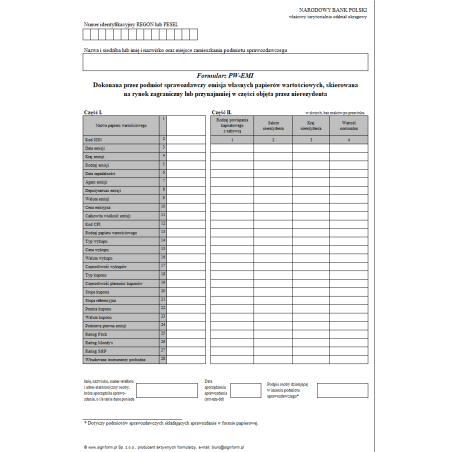 Formularz PW-EMI