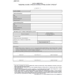 Ocena okresowa urzędnika służby cywilnej lub pracownika służby cywilnej - Arkusz B