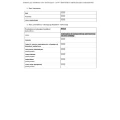 Formularz informacyjny dotyczący umowy konsumenckiej pożyczki lombardowej