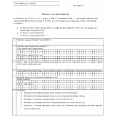 Wniosek o zwrot opłaty paliwowej