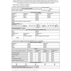 Wzór formularza do sporządzania i przekazywania zbiorczego zestawienia danych o rodzajach i ilości odpadów, o sposobach gospodarowania nimi oraz o instalacjach i urządzeniach służących do odzysku lub unieszkodliwiania odpadów