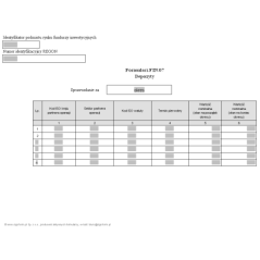 Formularz FIN.07 - Depozyty