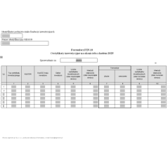 Formularz FIN.18 - Certyfikaty inwestycyjne na okaziciela z kodem ISIN