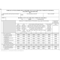 Formularz do przekazywania zbiorczej informacji dotyczącej publicznego transportu zbiorowego przez Marszałka województwa