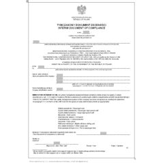 Tymczasowy Dokument Zgodności (Interim Document of Compliance)