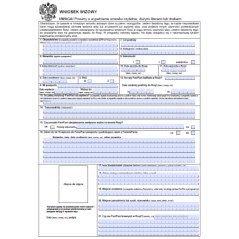 Wniosek wizowy do Referacji Rosyjskiej (Rosja)