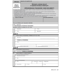 RFR-Z30 Wniosek o zmianę danych w rejestrze fundacji rodzinnych (Sprawozdania finansowe i inne dokumenty)