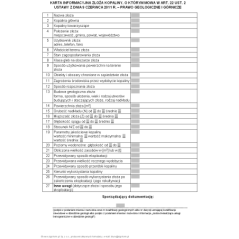 Karta informacyjna złoża kopaliny, o których mowa w art. 22 ust. 2 ustawy z dnia 9 czerwca 2011 r. - Prawo geologiczne i górnicze