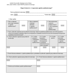 Raport końcowy z wygaszenia ogniska epidemicznego