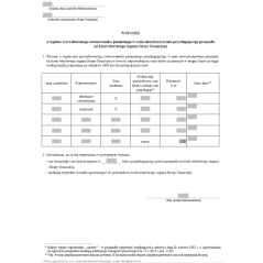 Wniosek o wypłatę zryczałtowanego równoważnika pieniężnego w razie niewykorzystania przysługującego przejazdu na koszt właściwego organu Straży Granicznej