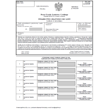 Świadectwo zdatności do lotu (statek powietrzny)