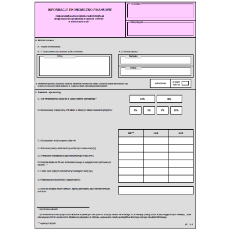 INFORMACJE EKONOMICZNO-FINANSOWE - rozpowszechnianie programu radiofonicznego drogą rozsiewczą naziemną w sposób cyfrowy w standardzie DAB+