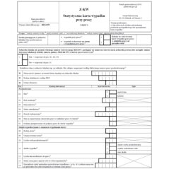 Z-KW Statystyczna karta wypadku