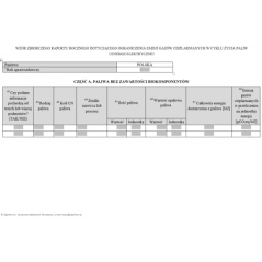 Zbiorczy raport roczny dotyczący ograniczenia emisji gazów cieplarnianych w cyklu życia paliw i energii elektrycznej