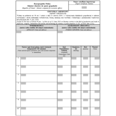 Certyfikat importowy stosowany przy przywozie spoza obszaru celnego Unii Europejskiej broni palnej, części i istotnych komponentów lub amunicji