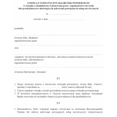 Umowa o turystyczny rachunek powierniczy w związku z działalnością wykonywaną przez organizatorów turystyki lub przedsiębiorców ułatwiających nabywanie powiązanych usług turystycznych