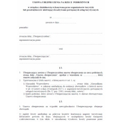 Umowa ubezpieczenia na rzecz podróżnych w związku z działalnością wykonywaną przez organizatorów turystyki lub przedsiębiorców ułatwiających nabywanie powiązanych usług turystycznych