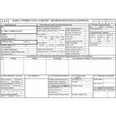 Karta ewidencyjna zabytku archeologicznego lądowego