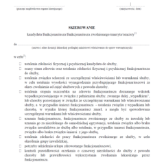 Skierowanie kandydata/funkcjonariusza/funkcjonariusza zwolnionego/emeryta/rencisty do komisji lekarskiej w Służbie Więziennej