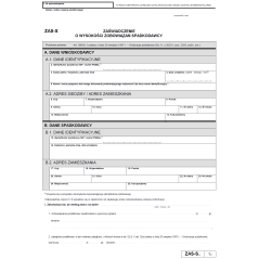ZAS-S Zaświadczenie o wysokości zobowiązań spadkodawcy