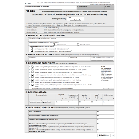 PIT-36LS (20) ZA 2024 R.