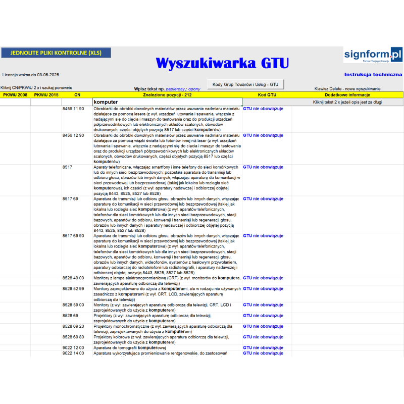 Wyszukiwarka GTU Wyszukiwarka GTU