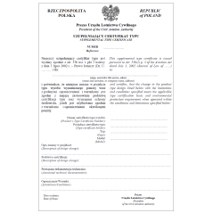 Uzupełniający certyfikat typu (statek powietrzny)