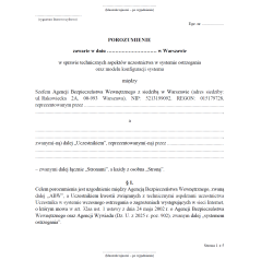 Porozumienie w sprawie technicznych aspektów uczestnictwa w systemie ostrzegania oraz modelu konfiguracji systemu