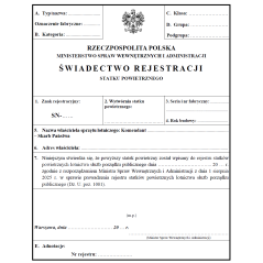 Świadectwo rejestracji statku powietrznego