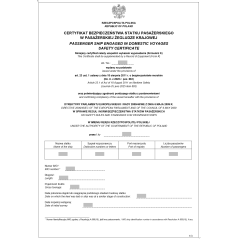 Certyfikat bezpieczeństwa statku pasażerskiego w pasażerskiej żegludze krajowej
