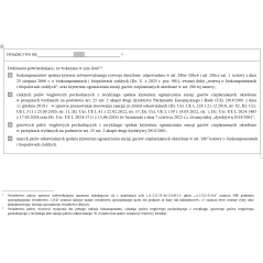 Świadectwo potwierdzające spełnienie kryterium zrównoważonego rozwoju określone w ustawie o biokomponentach i biopaliwach ciekłych
