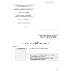 Wniosek w sprawie wyboru formy zakwaterowania strażaka