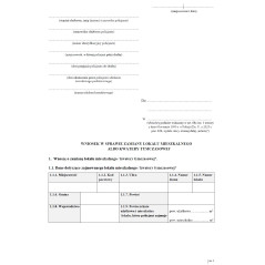 Wniosek w sprawie wyboru formy zakwaterowania, zamiany lokalu mieszkalnego albo kwatery tymczasowej przez funkcjonariusza Policji