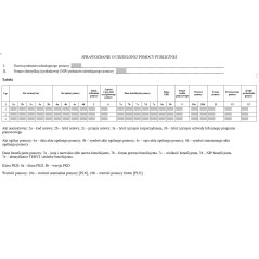 Sprawozdanie o udzielonej pomocy publicznej