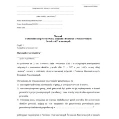 Wniosek o udzielenie nieoprocentowanej pożyczki z Funduszu Gwarantowanych Świadczeń Pracowniczych