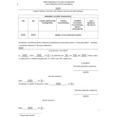 Odpis przebiegu służby wojskowej z akt personalnych żołnierza