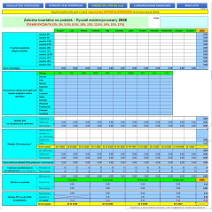 Kalkulator podatkowy - Zaliczka miesięczna na podatek 2025 - Ryczałt ewidencjonowany