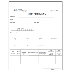 Karta informacyjna